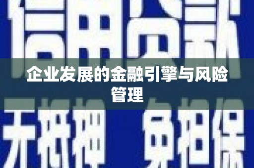 六横企业发展的金融引擎与风险管理