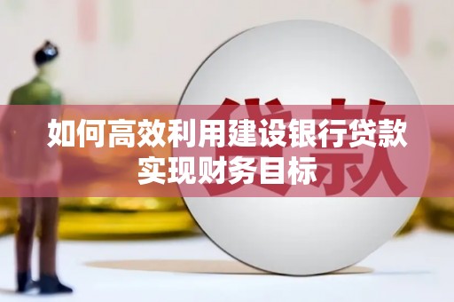 六横如何高效利用建设银行贷款实现财务目标
