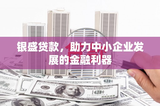 六横银盛贷款，助力中小企业发展的金融利器