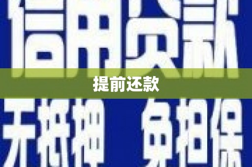 六横提前还款