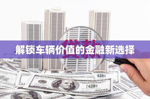 六横解锁车辆价值的金融新选择