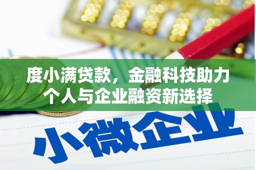 六横度小满贷款，金融科技助力个人与企业融资新选择