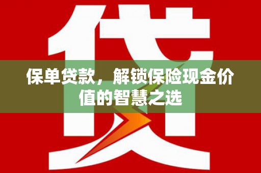 六横保单贷款，解锁保险现金价值的智慧之选