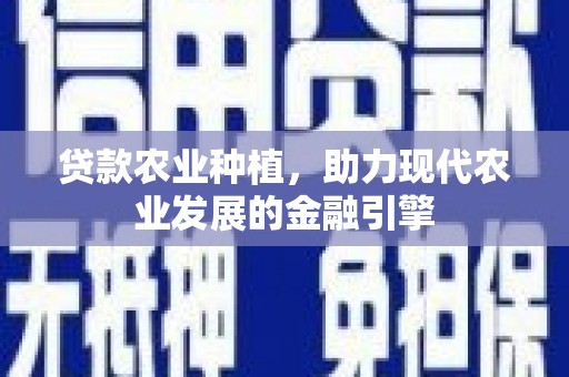 六横贷款农业种植，助力现代农业发展的金融引擎