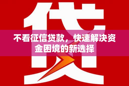 六横不看征信贷款，快速解决资金困境的新选择
