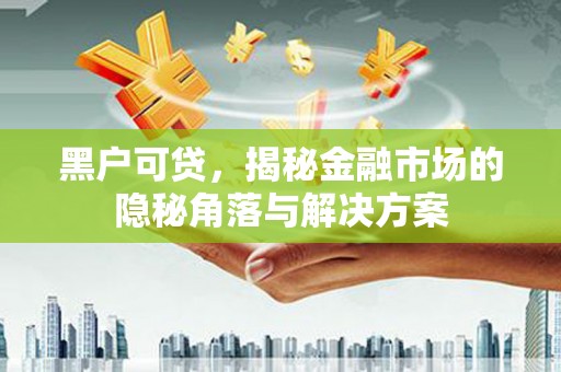 六横黑户可贷，揭秘金融市场的隐秘角落与解决方案