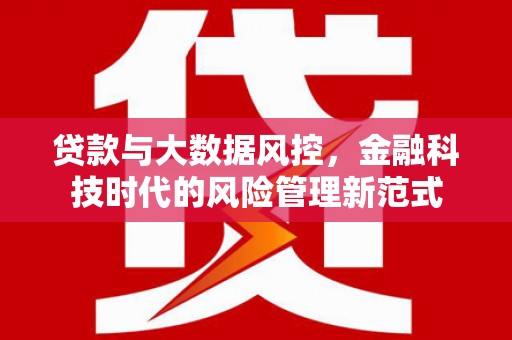 六横贷款与大数据风控，金融科技时代的风险管理新范式