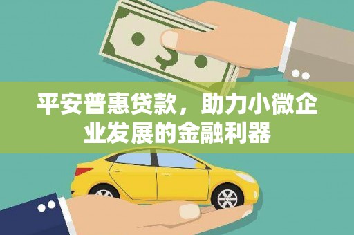六横平安普惠贷款，助力小微企业发展的金融利器