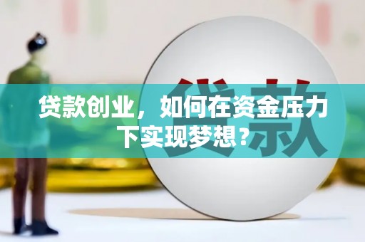六横贷款创业，如何在资金压力下实现梦想？