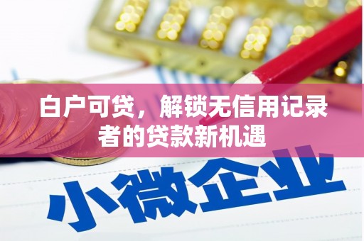 六横白户可贷，解锁无信用记录者的贷款新机遇