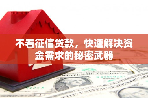 六横不看征信贷款，快速解决资金需求的秘密武器