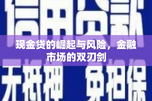 六横现金贷的崛起与风险，金融市场的双刃剑