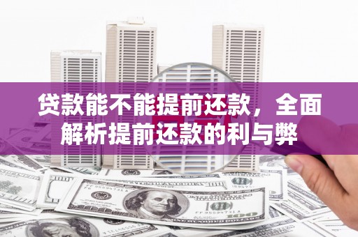 六横贷款能不能提前还款，全面解析提前还款的利与弊