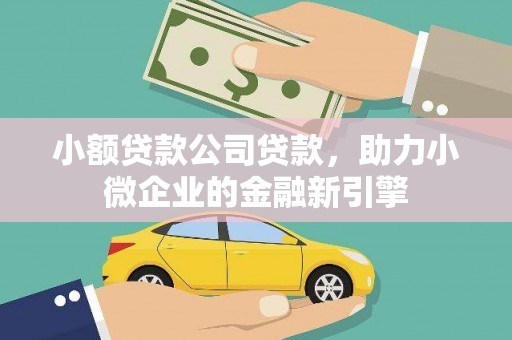 六横小额贷款公司贷款，助力小微企业的金融新引擎