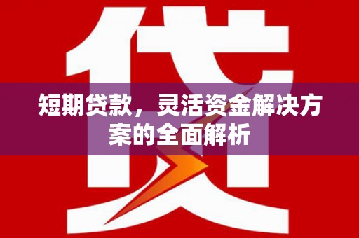 六横短期贷款，灵活资金解决方案的全面解析