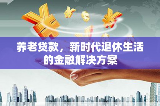 六横养老贷款，新时代退休生活的金融解决方案