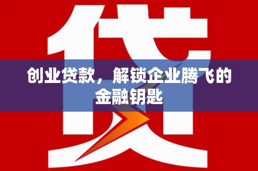 六横创业贷款，解锁企业腾飞的金融钥匙