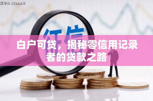 六横白户可贷，揭秘零信用记录者的贷款之路