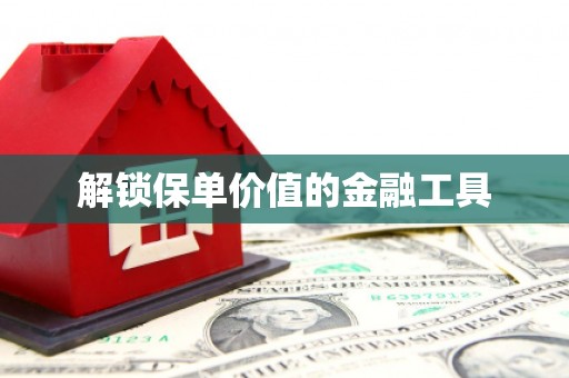 六横解锁保单价值的金融工具