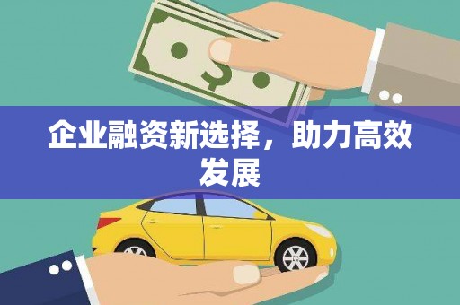 六横企业融资新选择，助力高效发展